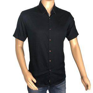 Sz Large SLIM FIT DENIM & FLOWER Button Down.